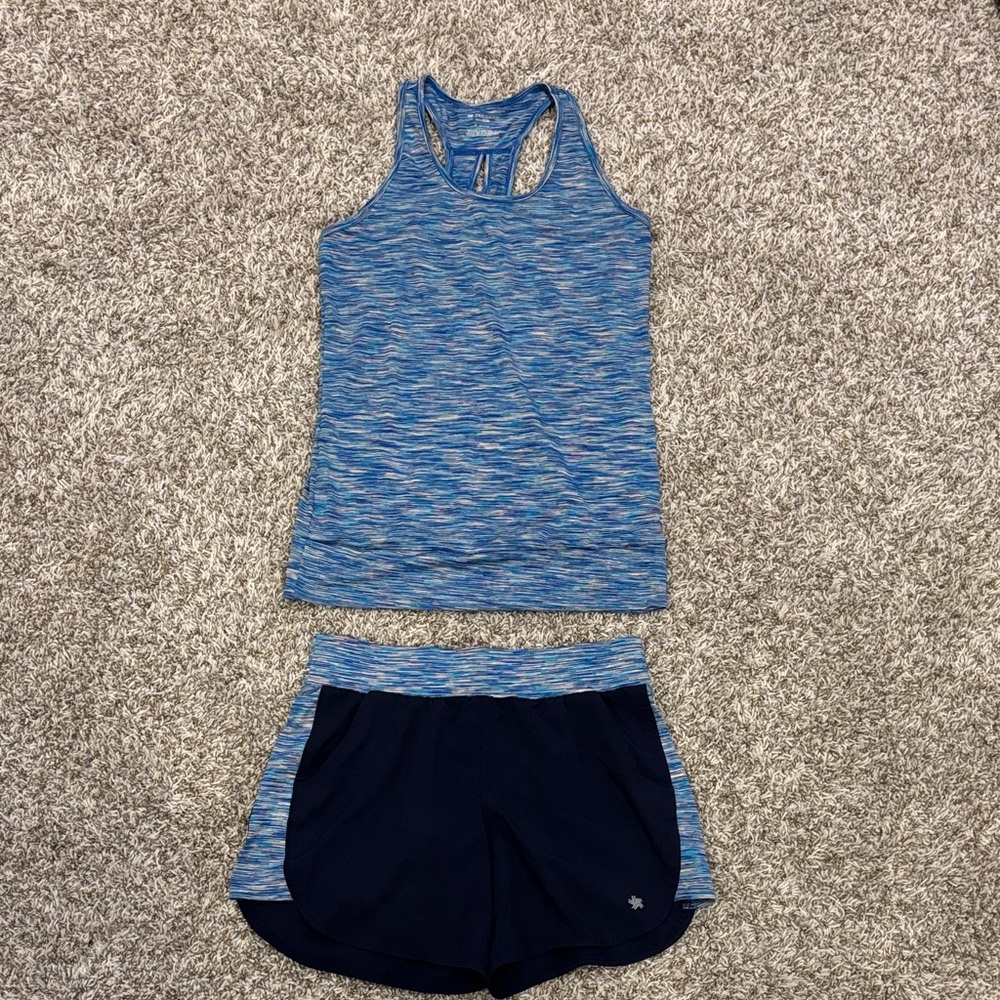 Tek Gear Striped Blue Athletic Set